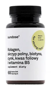 Sundose For Strong nails, 60 kapsułek - Witaminy i minerały - miniaturka - grafika 1