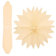 Prace ręczne dla dzieci - 100x Pompon Ozdobny Z Bibuły 30x48 cm Kremowy A - miniaturka - grafika 1