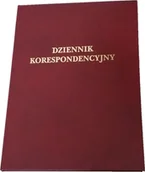 Druki akcydensowe - Typograf Dziennik korespondencyjny księga A4 96k. bordowy - miniaturka - grafika 1