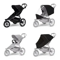 Wózki dziecięce - Wózek sportowy Thule Urban Glide 3 Black + Pałąk bezpieczeństwa + Osłona przeciwdeszczowa + Siatka przeciw komarom - miniaturka - grafika 1