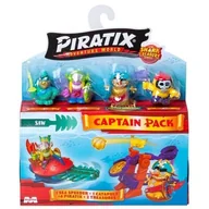 Figurki dla dzieci - Zestaw figurek MAGIC BOX Piratix Adventure World Shark Treasure Capitan Pack PPX2B616IN00 - miniaturka - grafika 1