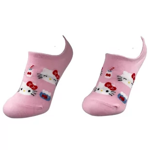 Skarpetki Bawełniane Stopki Różowe Hello Kitty Damskie 36-40 - Skarpetki damskie - miniaturka - grafika 1