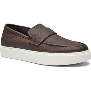 Calvin Klein Skórzane loafersy - Półbuty męskie - miniaturka - grafika 1