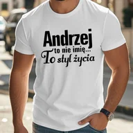 Koszulki męskie - TEMU Męska koszulka z krótkim rękawem – 100% bawełna, dinozaura i palmy w kolorze białym. Casualowa bluzka okrągły dekolt ze słowackimi napisami, - miniaturka - grafika 1