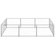 Budy dla psów - shumee Kojec dla psa srebrny 9 m stalowy - miniaturka - grafika 1