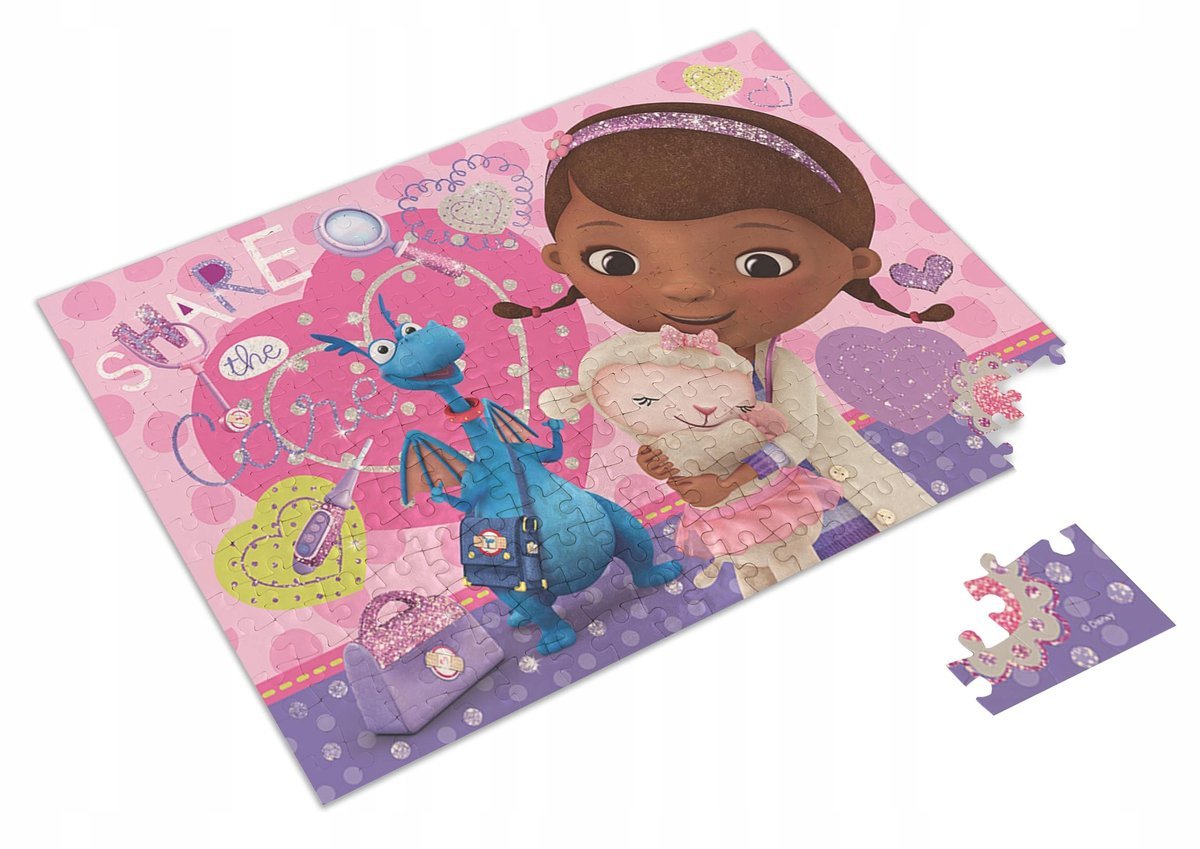 Puzzle Klinika Dla Pluszaków + Imię pudełko A3 252 el.