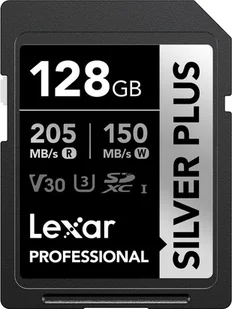 Karta Lexar Professional Silver Plus SDXC 128 GB Class 10 UHS-I/U3 V30 LSDSIPL128G-BNNNG - Karty pamięci - miniaturka - grafika 1