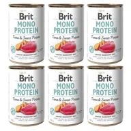 Mokra karma dla psów - Brit Mono Protein z tuńczykiem i słodkimi ziemniakami 6 x 400 g - miniaturka - grafika 1