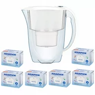 Dzbanki filtrujące - Dzbanek filtrujący Aquaphor Amethyst 2,8 l + 6 wkładów, biały - miniaturka - grafika 1