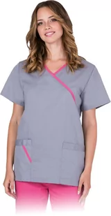 Reis ARIA-J - bluza damska ochronna z krótkim rękawem, 2 kieszenie, bez guzików - S-2XL. - Odzież robocza - miniaturka - grafika 1