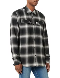 Koszule męskie - G-STAR RAW Męska koszula Slant Pocket Slim Shirt, wielokolorowa (Dk Black Dale Check C841-C641), XXL - grafika 1