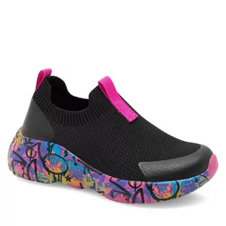 Buty dla dziewczynek - Sneakersy Nelli Blu K22801 Czarny - grafika 1