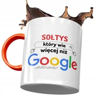 Kubki - Kubek Pomarańczowy dla Sołtysa Który Wie Więcej z Nadrukiem ze Zdjęciem + Opakowanie na prezent (wzór 03) - miniaturka - grafika 1