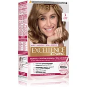 Farby do włosów i szampony koloryzujące - Loreal Excellence Creme 7 Blond - miniaturka - grafika 1