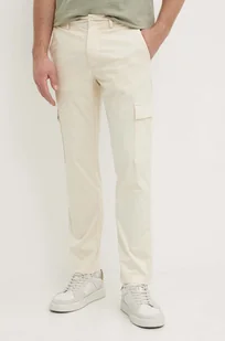 Pepe Jeans spodnie SLIM CARGO POPLIN męskie kolor beżowy w fasonie cargo PM211770 - Spodnie męskie - miniaturka - grafika 1