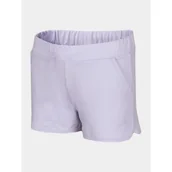 Spodenki damskie - 4F Spodenki Dziewczęce Krótkie Dresowe Fioletowe 100% Bawełna 158CM - miniaturka - grafika 1