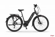 Rowery elektryczne - Rower elektryczny Ecobike D2 City, Panasonic 48V 14 Ah, 19", Black, 2023 - miniaturka - grafika 1