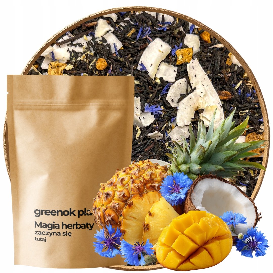 Herbata czarna Smak Tropików 1000g mango kokos Egzotyczny Smak