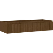 Szafki łazienkowe - Mexen Rivel szafka łazienkowa podumywalkowa 120 cm, 1 szuflada, ryflowana , orzech - 91A20-12023-1-BF86 - miniaturka - grafika 1