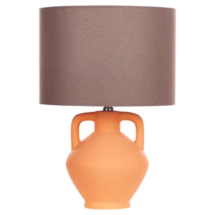 Lampa stołowa ceramiczna pomarańczowa LABRADA - Lampy stojące - miniaturka - grafika 1