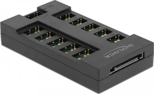Delock DeLOCK RGB Hub for ARGB LEDs with 10 ports black - Akcesoria do komputerów stacjonarnych - miniaturka - grafika 1