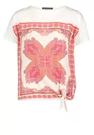 Koszulki i topy damskie - Betty Barclay T-shirt damski, biały/zielony, 40 - miniaturka - grafika 1