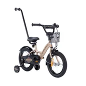 Rowery - Rower dziecięcy BMX PLATINUM 14 cali z prowadnikiem - ZŁOTY - miniaturka - grafika 1