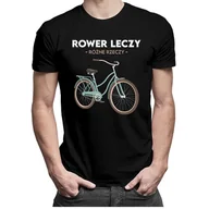 Koszulki męskie - Koszulkowy, Męska koszulka, Rower Leczy Różne Rzeczy, rozmiar XXL - miniaturka - grafika 1