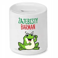 Skarbonki - SKARBONKA DLA BARMANA ŻAJEBISTY BARMAN PREZENT z Nadrukiem ze Zdjęciem - miniaturka - grafika 1