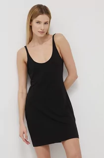 Piżamy damskie - Calvin Klein Underwear Underwear koszulka nocna damska kolor czarny - grafika 1