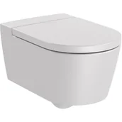 Miski WC - Roca Inspira Round miska WC wisząca Rimless perłowa A346527630 - miniaturka - grafika 1