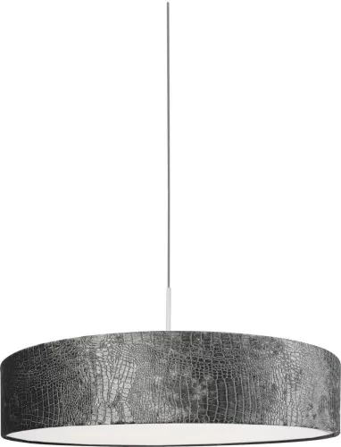 Nowodvorski LAMPA wisząca CROCO 8948 okrągła OPRAWA minimalistyczny ZWIS abażurowy grafitowa 8948
