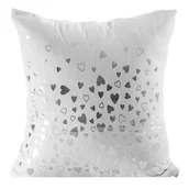 Poszewki na poduszki - Poszewka 45X45 Roxane Biała Srebrene Seduszka - miniaturka - grafika 1