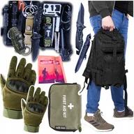 Plecaki - Zestaw Dobry Plecak Taktyczny Wojskowy 35l Apteczka MilTec Rękawice roz L - miniaturka - grafika 1