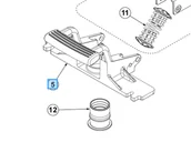 Akcesoria do urządzeń czyszczących - Wspornik zbieraka nilfisk sc 401, sc 500, sc 550 9100000853 - miniaturka - grafika 1