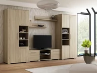 Meblościanka PER LA VITA Apollo, dąb sonoma, 310x190x300 cm