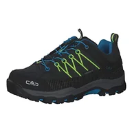 Buty dla chłopców - CMP Dziecięce buty Rigel Low Trekking WP, buty unisex dla dzieci i młodzieży, Antracyt żółty neonowy, 34 EU - miniaturka - grafika 1