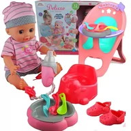 Lalki dla dziewczynek - LALKA Bobas PIJE SIKA MÓWI PŁACZE 12 dźwięków - miniaturka - grafika 1