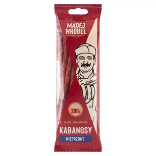 Madej Wróbel Kabanosy wieprzowe 120 g - Kiełbasa i wędliny - miniaturka - grafika 1
