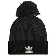 Czapki damskie - Czapka adidas Adicolor Collegiate Pom Beanie (kolor Czarny, rozmiar OSFW) - miniaturka - grafika 1