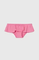 Stroje kąpielowe dla dziewczynek - United Colors of Benetton figi kąpielowe dziecięce kolor różowy - miniaturka - grafika 1