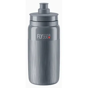 Bidon ELITE Fly Tex 550 ml Szary - Shakery i bidony sportowe - miniaturka - grafika 1