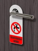 Akcesoria do drzwi - Zawieszka na klamkę - OSZCZĘDZAJ WODĘ - miniaturka - grafika 1