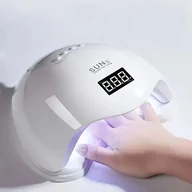 Lampy UV do paznokci - TEMU Lampa do paznokci LED z inteligentnym czujnikiem, przenośna lampa do polerowania i utwardzania żelu do paznokci, zasilana przez USB, bez baterii - miniaturka - grafika 1