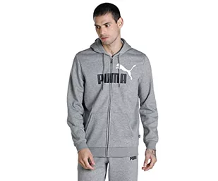 PUMA Męska bluza z kapturem Ess+ 2 Col Fz Fl Sweat - Bluzy męskie - miniaturka - grafika 1