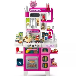 Kuchnia dla dzieci - różowa - Zabawki AGD - miniaturka - grafika 1
