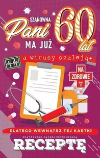 Kartka Na 60 Urodziny Z Receptą Dla Kobiety Jcx52 - Kartki okolicznościowe i zaproszenia - miniaturka - grafika 1