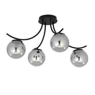 Emibig Boston lampa sufitowa 4-punktowa czarna/grafitowa 1110/4 - Lampy sufitowe - miniaturka - grafika 2