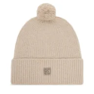 Czapki męskie - Czapka Calvin Klein Emblem Brushed LV04D8067G Beżowy - miniaturka - grafika 1