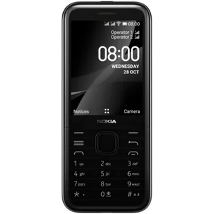 Nokia 8000 Dual Sim Czarny - Telefony komórkowe - miniaturka - grafika 1